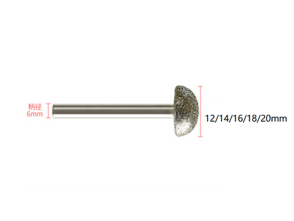 Mushroom Plating Grinding Bits 12/14/16/18/20mm Free Shipping