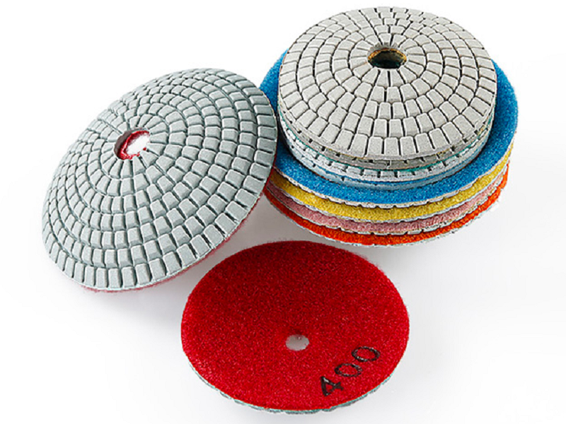 7 step Curved  Wet Polishing Pad 100mm