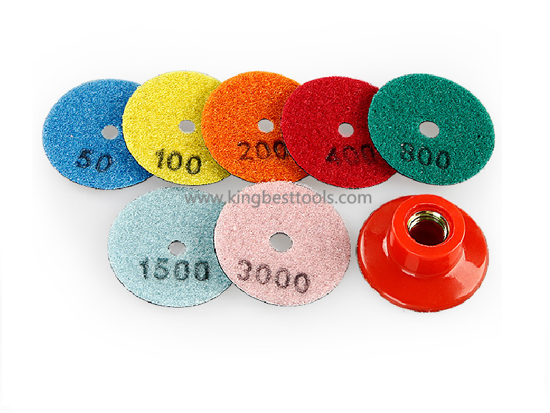 2 inch Dry Polishing Pads/Sandpapers ~~ Backer for free