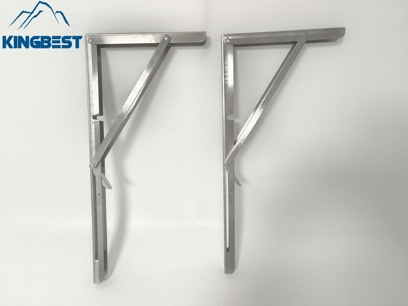 Stainless Steel Support Foldable Bracket for Tables Shelves Cupboard Wardrobe