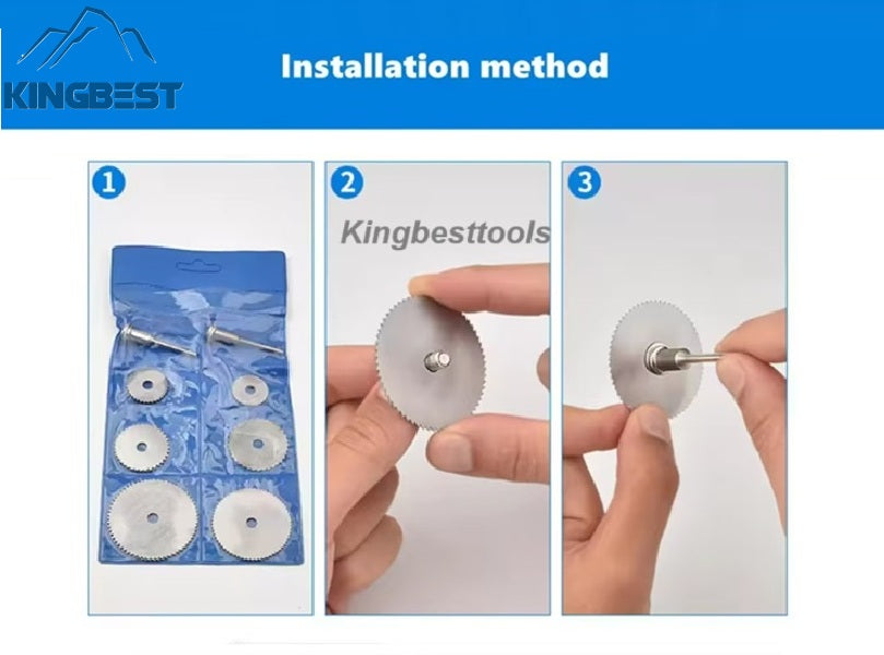 Electric grinding saw blade connecting rod high speed steel cutting disc high speed steel saw blade clamping Rod 3.1/6mm-free shipping A01