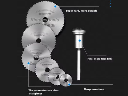 Electric grinding saw blade connecting rod high speed steel cutting disc high speed steel saw blade clamping Rod 3.1/6mm-free shipping to US mainland only A01