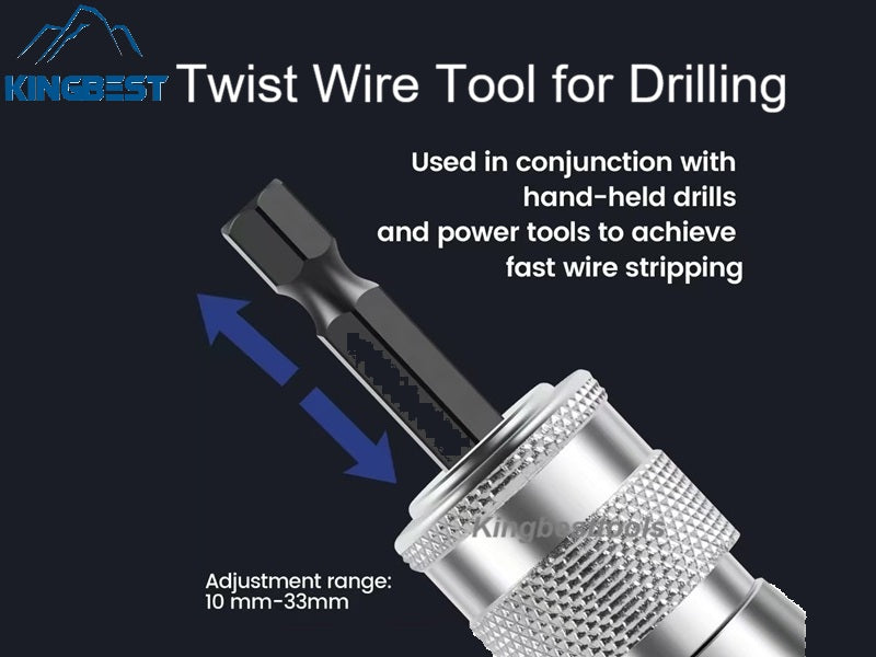 Aluminum Alloy Cable Peeling Twister Tool Wire Stripping Electric Wire Stripper Portable Electric drill Wire Stripper-free shipping