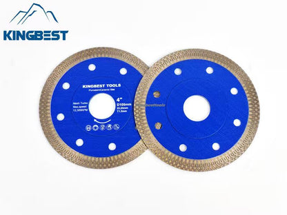 Blue Porcelain Sharp Diamond Saw Blades With Central Hole 22.23mm