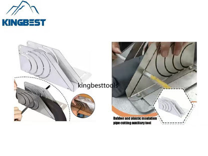 Pipe Rubber Foam Insulation Cutter Stainless Steel Auxiliary Tool-Free Shipping