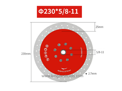 M14 & 5/8-11 Cutting & Grinding Discs With Flange for Porcelain