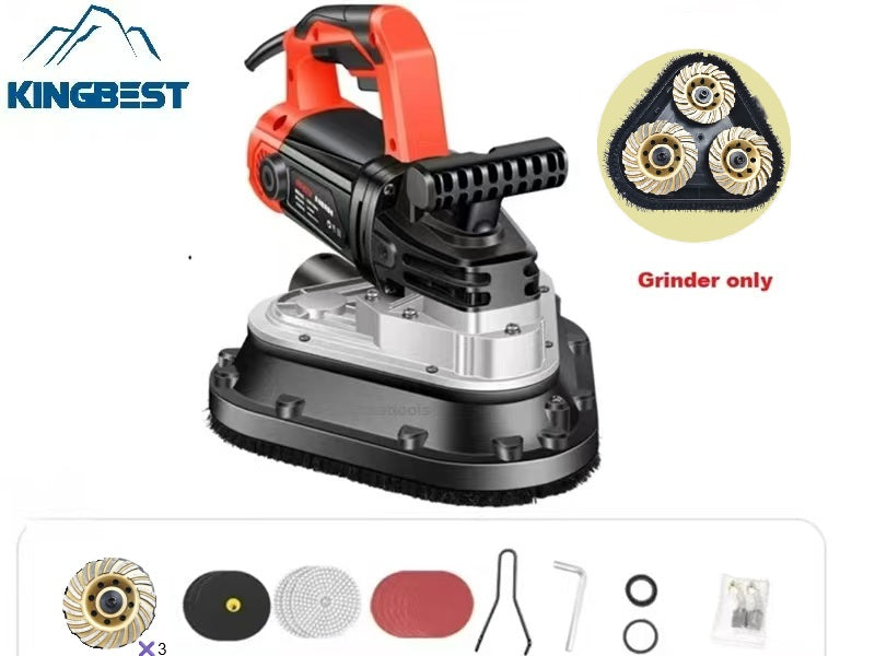 3-Head Concrete Grinder Six-Speed Dust-free Machine for Floor  Free Shipping A01 A02