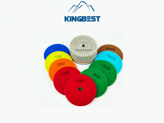 9 steps High Quality Wet Polishing Pads/Sandpapers 100mm
