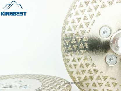 M14 Electroplated Durable Silver Star Saw Blade with Flange