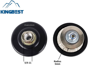D65mm Round Profiling Wheels Diamond Router Bits for Edge Repairing