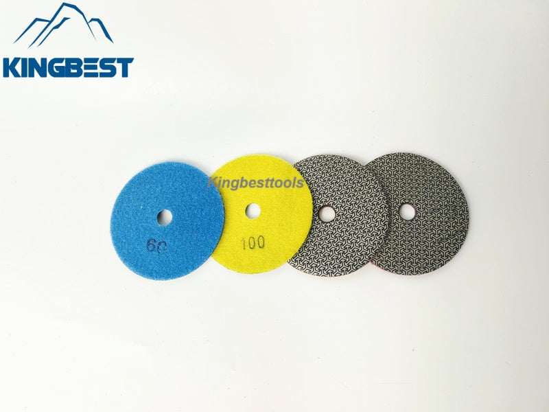 4 Steps Electroplated Diamond Polishing Pads 100mm