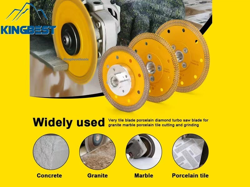 Yellow Ceremic Turbo Saw Blade for Granite and Marble Cutting Disc