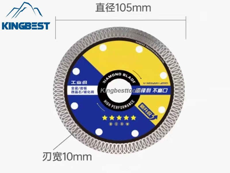 105mm Upgraded Diamond Saw Blade For Porcelain