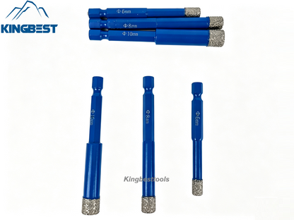 Brazed Mini Drill Bits Set with Hex Shank for Handy Driller