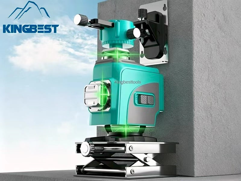 4D Battery 16-Lines Green Beam Industrial Grade Ground Laser Level Free Shipping A01 & A02