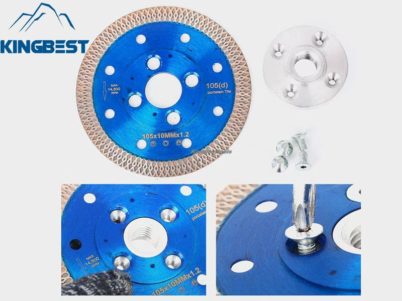 Blue Tile Turbo Saw Blade for Porcelain and Marble Cutting Disc