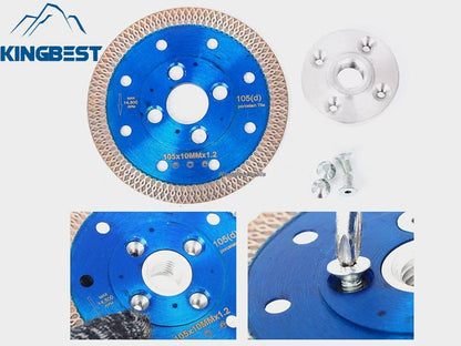 Blue Tile Turbo Saw Blade for Porcelain and Marble Cutting Disc