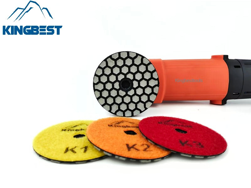 Super Fast 4 Steps Thicknessed Dry Polishing Pads 80mm