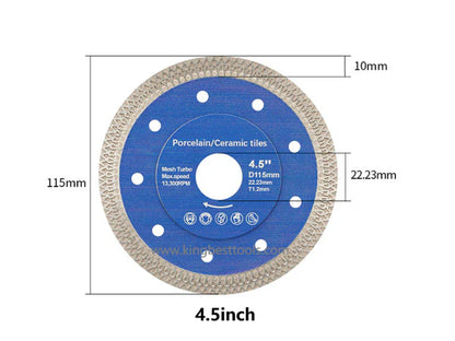 Blue Sharp Diamond Saw Blades With Central Hole 22.23mm