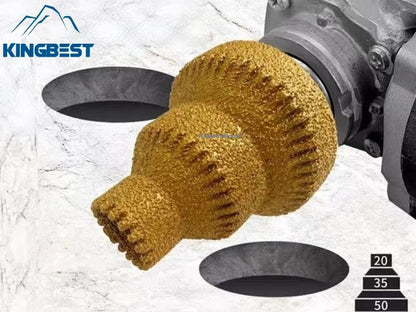 Serrated Pagoda Drill Bits Brazed Diamond Chamfer Drill Bits