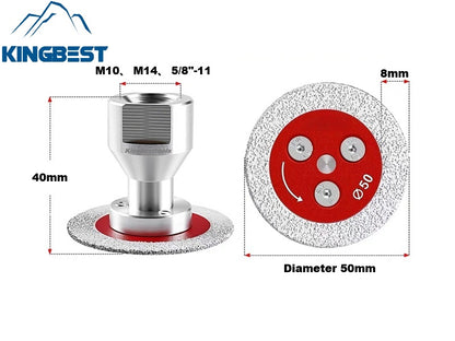 Mini Brazed Disk Diamond Carving Grinding Saw Blade with Flange 50mm