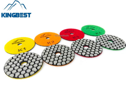 Super Fast 4 Steps Thicknessed Dry Polishing Pads 80mm