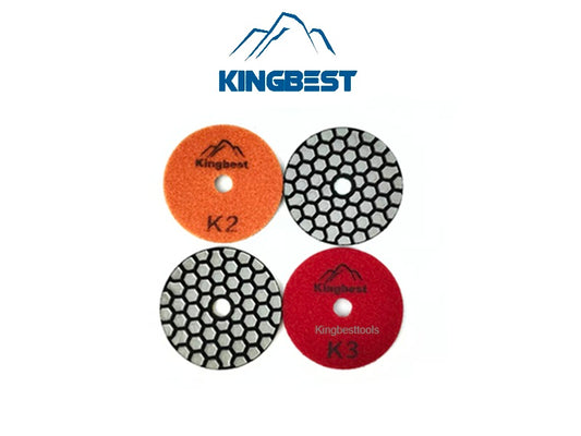 Super Fast 4 Steps Thicknessed Dry Polishing Pads 80mm