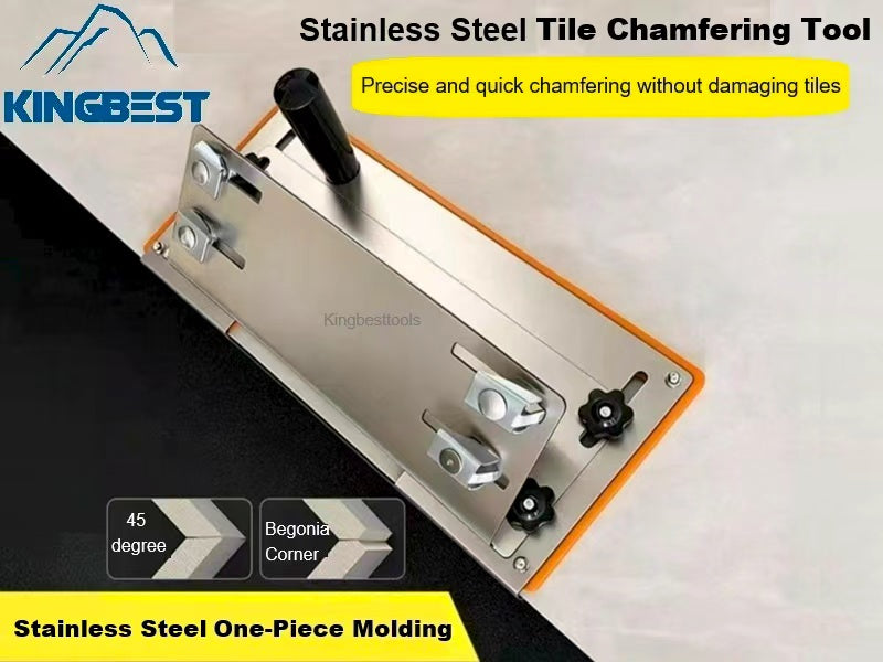 Stainless Steel  45 Degrees Bevel Plate Chamfering Bracket for Mica Grinder Free Shipping
