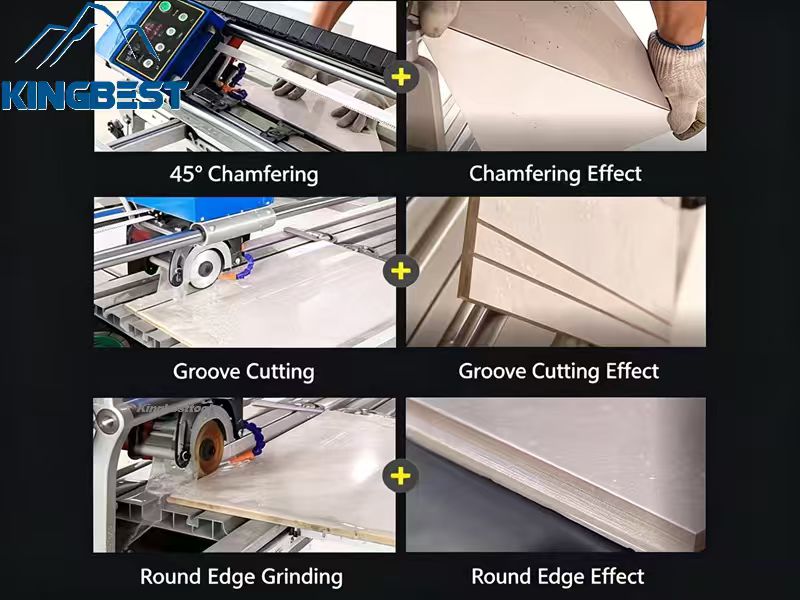 Double Bar Porcelain Bridge Cutter Dustfree Cutting Machine with Remote Control Free Shipping A01
