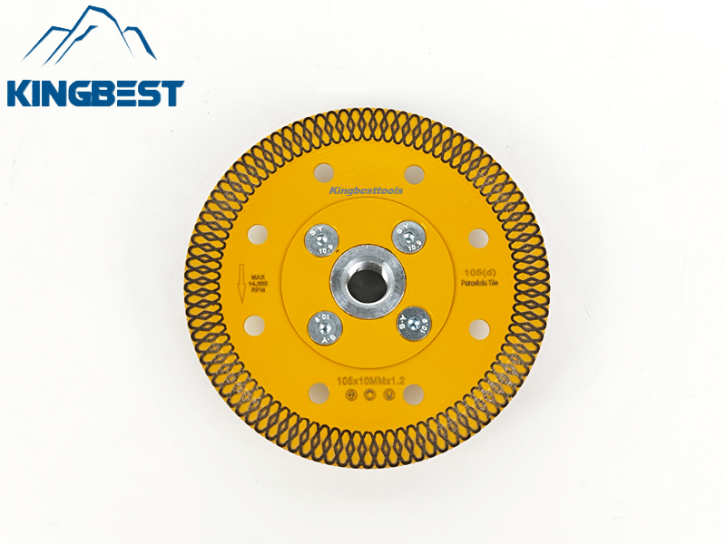Yellow Ceremic Turbo Saw Blade for Granite and Marble Cutting Disc
