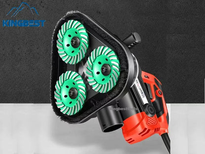 3-Head Concrete Grinder Six-Speed Dust-free Machine for Floor  Free Shipping A01 A02