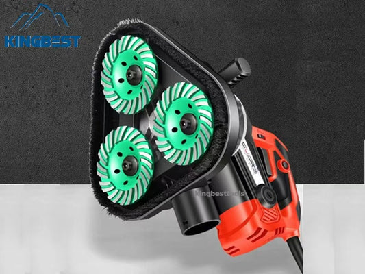 3-Head Concrete Grinder Six-Speed Dust-free Machine for Floor  Free Shipping A01 A02