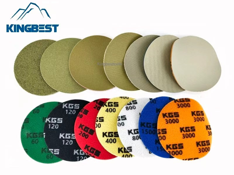 KGS Swiflex 7 steps Dry Sandpapers Polishing Pads Sandpapers