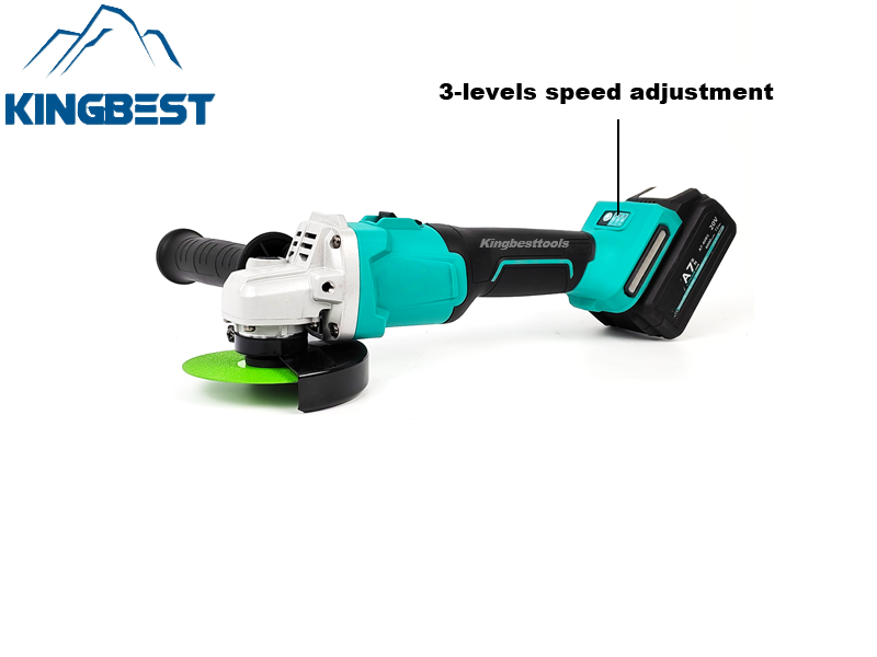 Portable Lithium Battery Angle Grinder With 2 Batteries and 1 Charger Free shipping