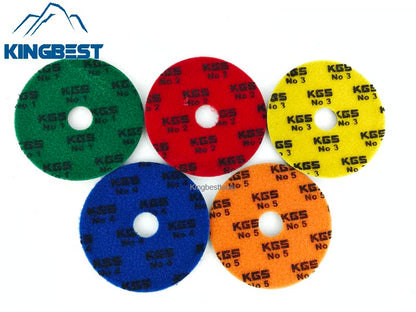 KGS Speedline 5 steps Wet Polishing Pads New Sandpapers 125mm