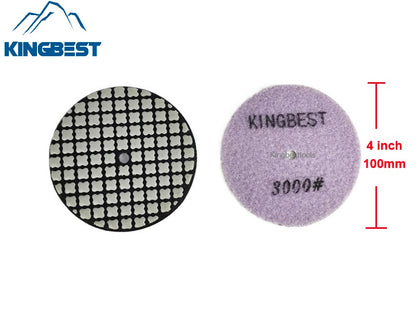 Top 7 Steps Dry Polishing Pads/Sandpapers 100mm