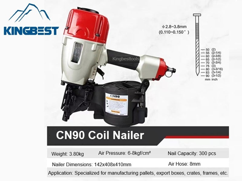 Air Nailer Coil Nailer Pneumatic  Tool for Siding Board Wood Working Furniture Free Shipping A01 A02