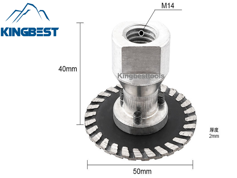 50mm M14 Thread Removable Flange Diamond Carving Grinding Saw Blade disc For Granite Marble Concrete Stone Tile