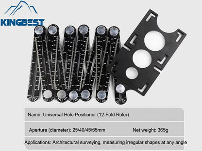 Universal Hole Locator with 12-Fold Ruler Free Shipping