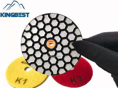 Super Fast 4 Steps Thicknessed Dry Polishing Pads 80mm