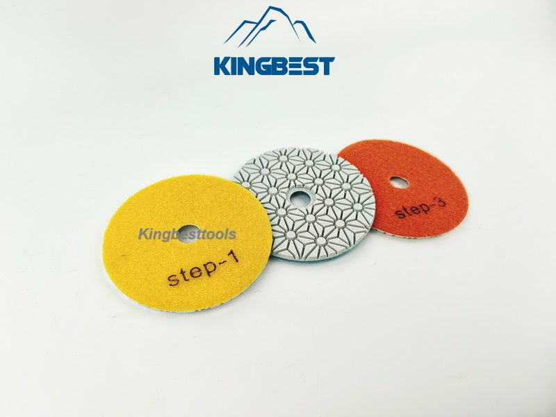 3 Steps Wet Polishing Pads-80/100mm