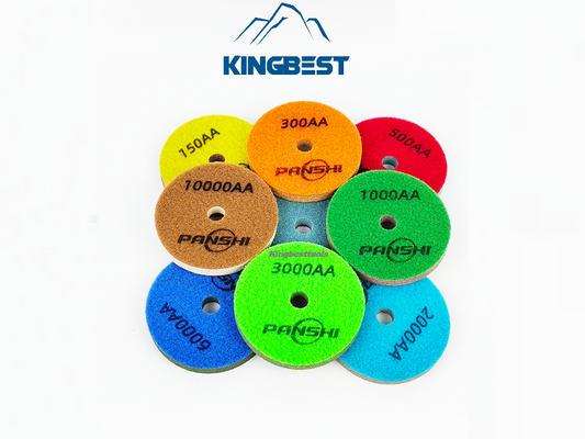 Sponge Fiber Wet Polishing Pads For 80mm/100mm/125mm/150mm/180mm/200mm