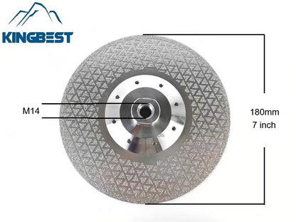M14 Brazed Dual Sides Silver Star Saw Blade with Flange