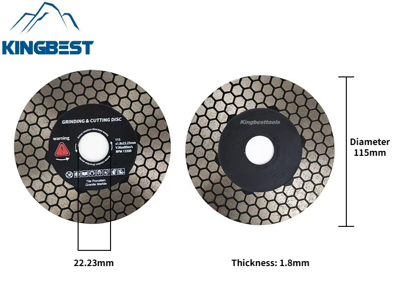 M14/22.23mm Football Corrugated Cutting Disc For Porcelain