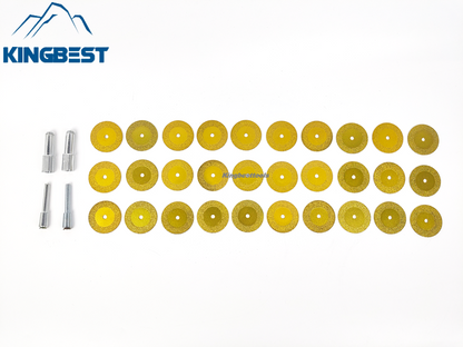 40mm/5mm Golden Mini Cutting Blade Diameter (30pcs + 4rods = 1 set) - Free Shipping