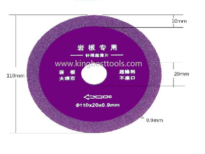 Purple diamond saw blade for porcelain