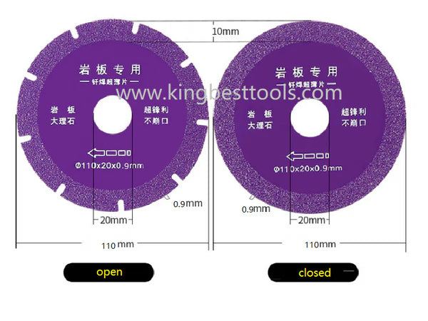 Purple diamond saw blade for porcelain