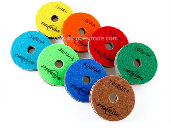 Sponge Fiber Wet Polishing Pads For 80mm/100mm/125mm/150mm/180mm/200mm