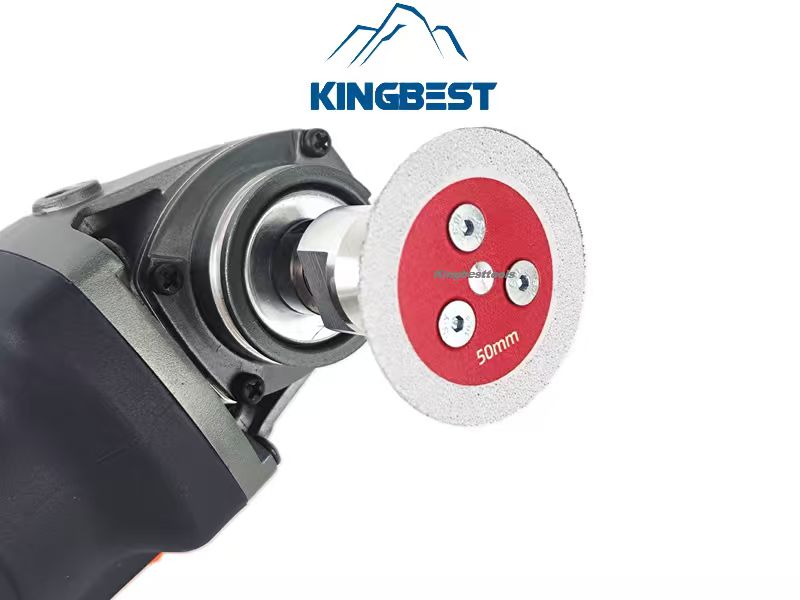 Mini Brazed Disk Diamond Carving Grinding Saw Blade with Flange 50mm