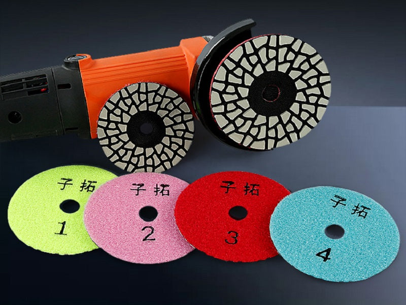 4 Steps Dry Polishing Pads 4inch 100mm